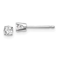 14kw .20ct I2 K-L Diamond Stud Push-on Post Earrings