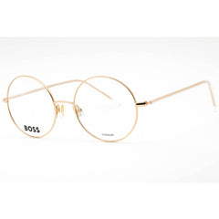 Hugo Boss Women's Eyeglasses - Rose Gold Titanium Round Frame | BOSS 1397 0000 00