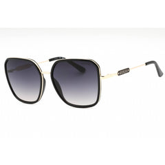 Guess Factory Women's Sunglasses - Shiny Black Metal Butterfly Frame | GF6153 01B
