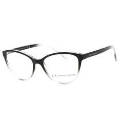 Armani Exchange Women's Eyeglasses - Black/Grey Cat Eye Plastic Frame | AX3053 8255