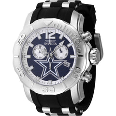 Invicta Men's Watch - NFL Dallas Cowboys Quartz Blue Carbon Fiber Dial Strap | 48000