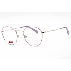 Levi's Women's Eyeglasses - Lilac Metal Geometric Full Rim Frame | LV 5024 0789 00