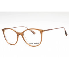 Anne Klein Women's Eyeglasses - Mocha Plastic Round Shape Full Rim Frame | AK5072 200