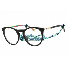 M Missoni Women's Eyeglasses - Black Plastic Round Full Rim Frame | MMI 0050 0807 00