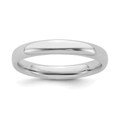 Sterling Silver Stackable Expressions Rhodium Polished Ring | QSK247