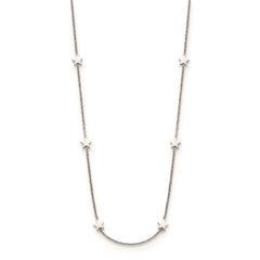 Stainless Steel Polished Stars 35 inch Necklace