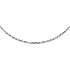 Stainless Steel Polished Fancy Link 22in Chain