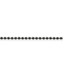 Stainless Steel 2.4mm IP Black-plated 24in Ball Chain