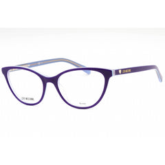 Moschino Love Women's Eyeglasses - Violet Acetate Cat Eye Full Rim Frame | MOL545 B3V
