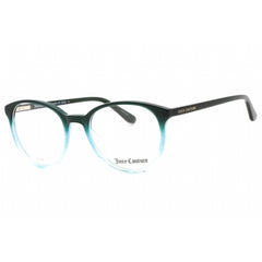 Juicy Couture Women's Eyeglasses - Teal Oval Full Rim Plastic Frame | JU 239 0ZI9 00