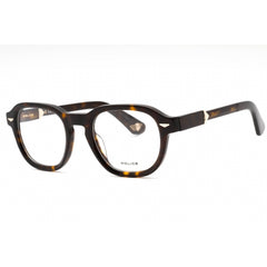 Police Men's Eyeglasses - Dark Tortoise Plastic Round Full Rim Frame | VPLG81 722Y