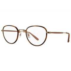 Garrett Leight Unisex Eyeglasses - Demi Blonde-Matte Gold-Almond | WILTERN DB-MG-AL