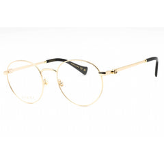 Gucci Unisex Eyeglasses - Gold Metal Full Rim Round Frame Clear Lens | GG1594O 001