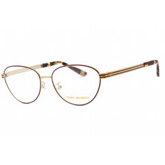 Tory Burch Women's Eyeglasses - Bordeaux Enamel/Gold Cat Eye Frame | 0TY1071 3316