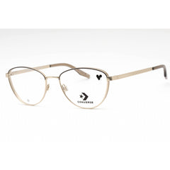 Converse Women's Eyeglasses - Satin Gold/Engine Smoke Metal Cat Eye Frame | CV1014 717