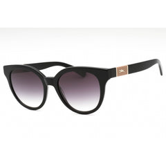Longchamp Women's Sunglasses - Black Plastic Round Shape Full Rim Frame | LO697S 001