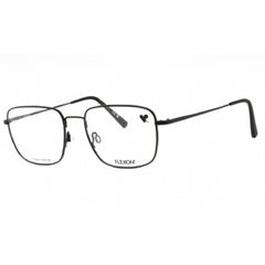 Flexon Men's Eyeglasses - Matte Black Metal Square Full Rim Frame | FLEXON H6064 002