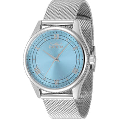 Invicta Women's Watch - Celestial Quartz Light Blue Dial Silver Mesh Bracelet | 48487
