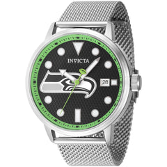 Invicta Men's Watch - NFL Seattle Seahawks Blue Dial Steel Mesh Bracelet | 47989