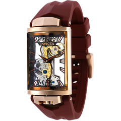 Invicta Men's Watch - Vintage Mechanical Rose Gold Case Brown Silicone Strap | 35293