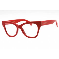 Gucci Women's Eyeglasses - Red Plastic Cat Eye Full Rim Frame Clear Lens | GG1133O 005