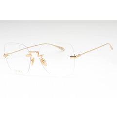 Gucci Women's Eyeglasses - Gold Metal Square Rimless Frame Clear Lens | GG1150O 002