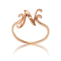 Sterling Silver 1 Micron Rose GP Single CZ 
