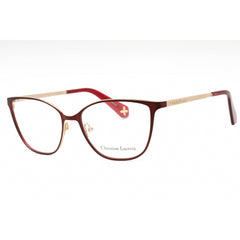 Christian Lacroix Women's Eyeglasses - Bordeaux Metal Cat Eye Shape Frame| CL3059 214