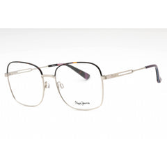 Pepe Jeans Women's Eyeglasses - Satin Silver Metal Square Full Rim Frame | PJ1403 C4