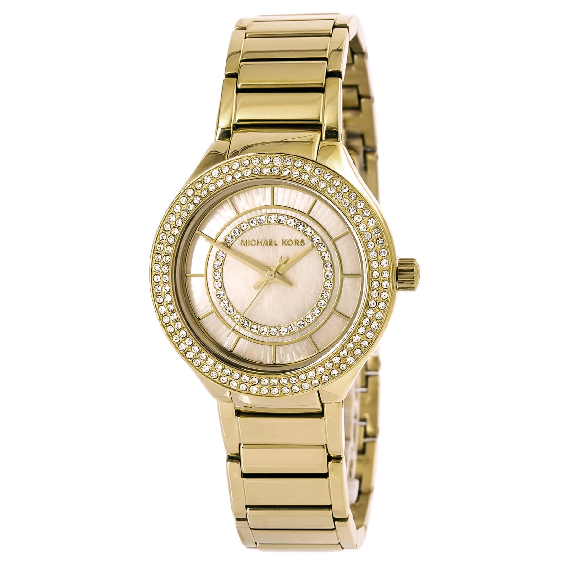 Michael Kors MK3801 Mini Kerry Womens MOP Dial Crystal Watch