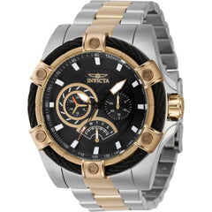 Invicta Men's Watch - Bolt Day-Date Black Dial Two Tone Steel Bracelet Quartz | 46869