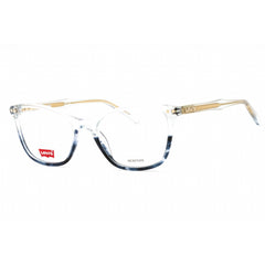 Levi's Women's Eyeglasses - Blue Horn Plastic Cat Eye Full Rim Frame | LV 5017 038I 00