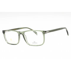 David Beckham Men's Eyeglasses - Green Rectangular Full Rim Frame | DB 1019 01ED 00