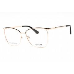 Guess Women's Eyeglasses - Black/Other Metal Full Rim Cat Eye Shape Frame | GU2878 005