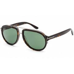 Tom Ford Men's Sunglasses - Dark Havana Plastic Pilot Full Rim Frame | FT0779 52N
