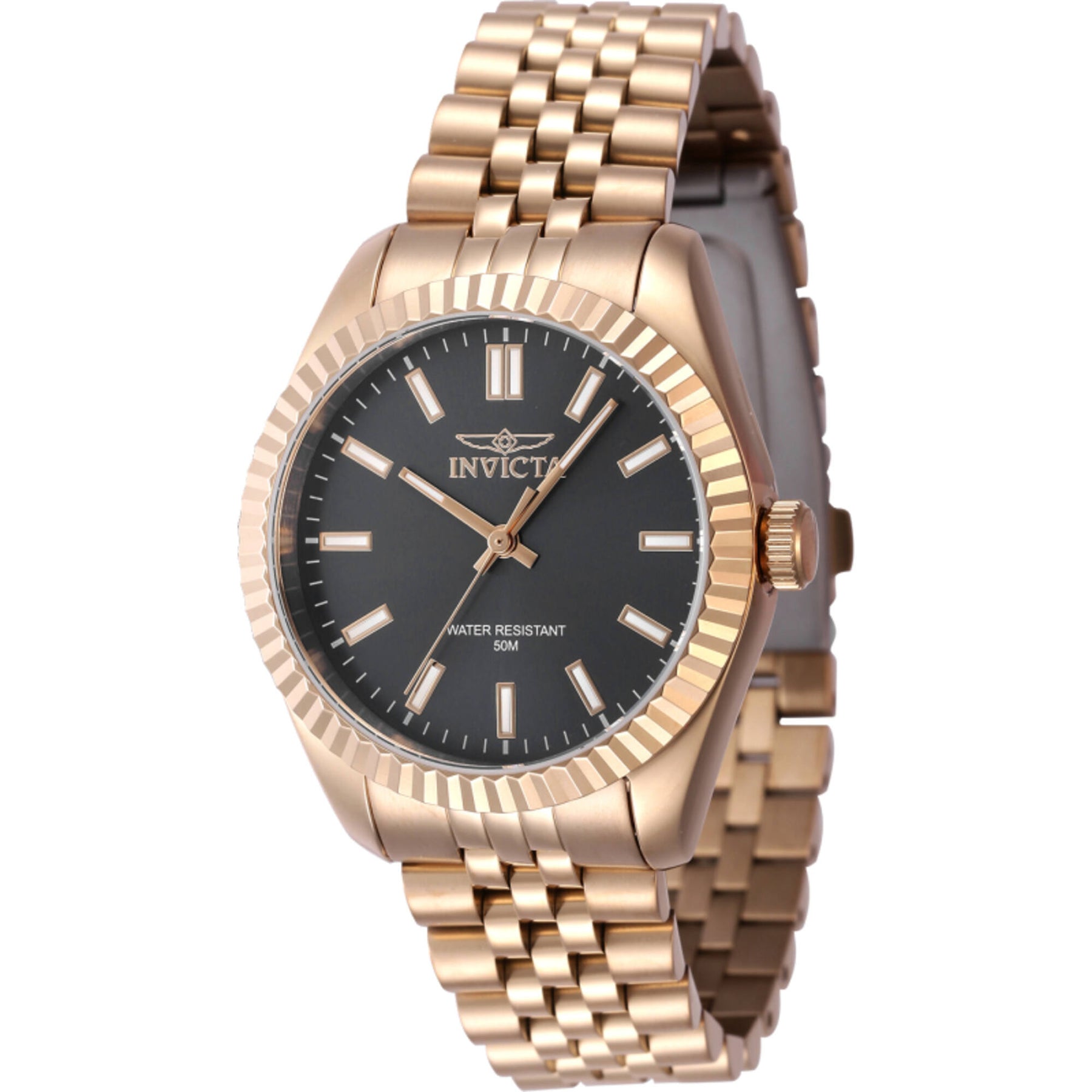 Invicta women’s brown Gold Tone Bracelet Watch with White Dial and Crystal Bezel Amazon.com: Invicta Lady main image 4