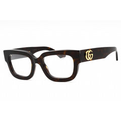 Gucci Women's Eyeglasses - Havana Acetate Full Rim Rectangular Frame | GG1548O 005