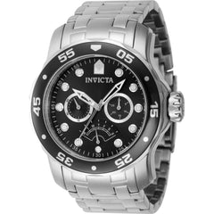 Invicta Men's Watch - Pro Diver Quartz Black Dial Stainless Steel Bracelet | 46992