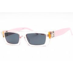 Hugo Women's Sunglasses - Pink Rectangular Plastic Frame Grey Lens | HG 1256/S 035J IR