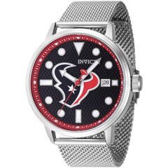 Invicta Men's Watch - NFL Houston Texans Dark Blue Dial Steel Mesh Bracelet | 47992