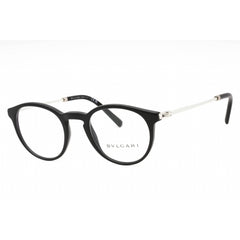 Bvlgari Men's Eyeglasses - Matte Black Plastic Full Rim Round Frame | 0BV3052 5313