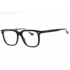 Gucci Men's Eyeglasses - Black Plastic Full Rim Frame Clear Demo Lens | GG0737O 011