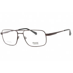 Elasta Men's Eyeglasses - Ruthenium Pilot Metal Frame Clear Demo Lens | E 7236 06LB 00