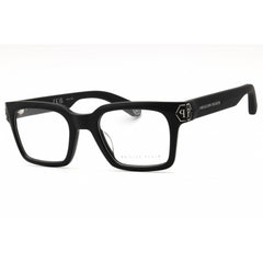 Philipp Plein Men's Eyeglasses - Black Acetate Rectangular Full Rim | VPP082M 0703
