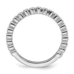 14k White Gold Stackable Expressions Diamond Ring | SK2098