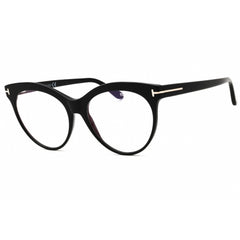 Tom Ford Women's Eyeglasses - Shiny Black Acetate Cat Eye Full Rim | FT5827-B 001