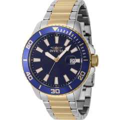 Invicta Men's Watch - Pro Diver Quartz Blue Dial Two Tone Steel Bracelet | 46071