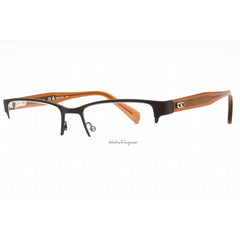 Salvatore Ferragamo Men's Eyeglasses - Matte Brown Rectangular Frame | SF2222 202