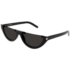Saint Laurent Unisex Sunglasses - Black Acetate Cat Eye Frame Black Lens | SL563 001