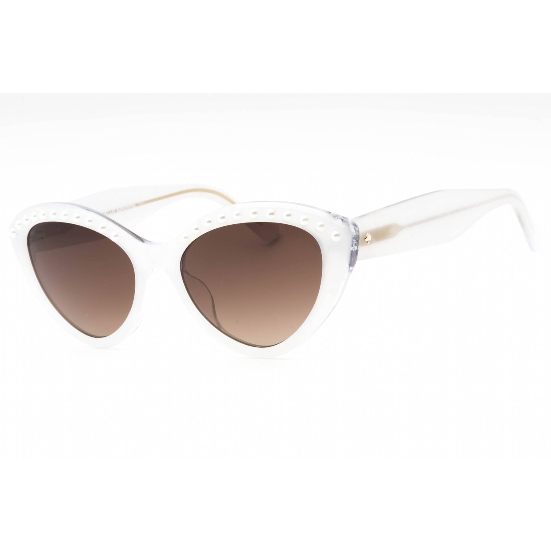 Kate Spade JUNI/G/S PEARL 0VK6 White / Brown Gradient Lens Sunglasses Opticontacts.com -- Kate Spade JUNI/G/S PEARL main image 2